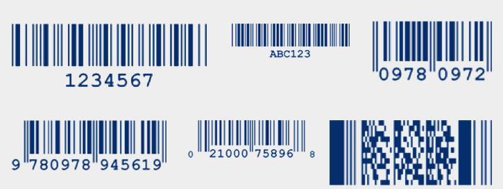 Barcodes Image made with generator software
